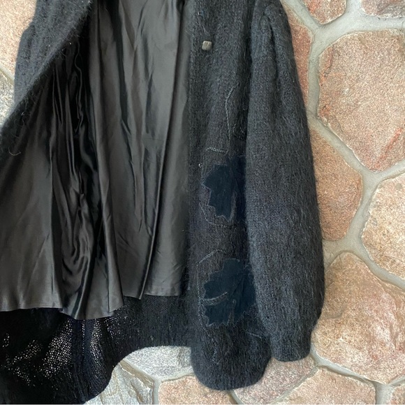 🦋SOLD🦋Vintage 1980s mohair wool cardigan sweater - Picture 7 of 7